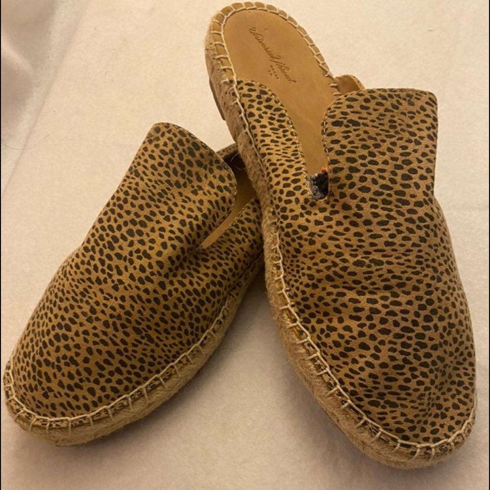 Leopard Print Slip on Shoes